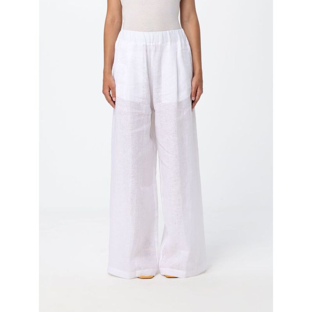 Semicouture Pants Woman White